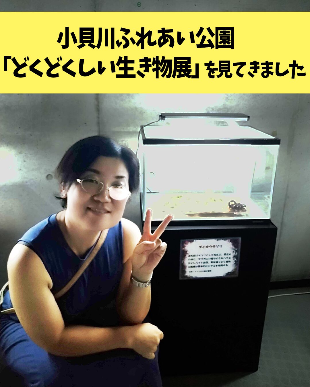 小貝川ふれあい公園 「どくどくしい生き物展」を見てきました