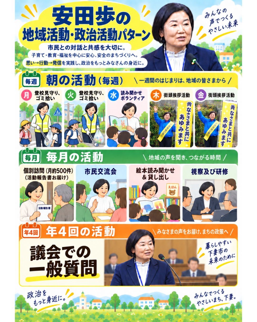 政治活動の「行動パターン」をまとめてみました